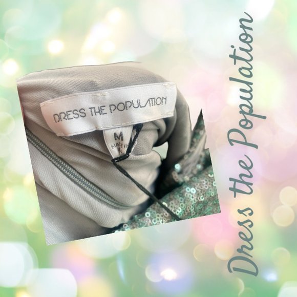 GORGEOUS DRESS THE POPULATION SEQUINED DRESS (SZ MED) (NWT) - Picture 10 of 12